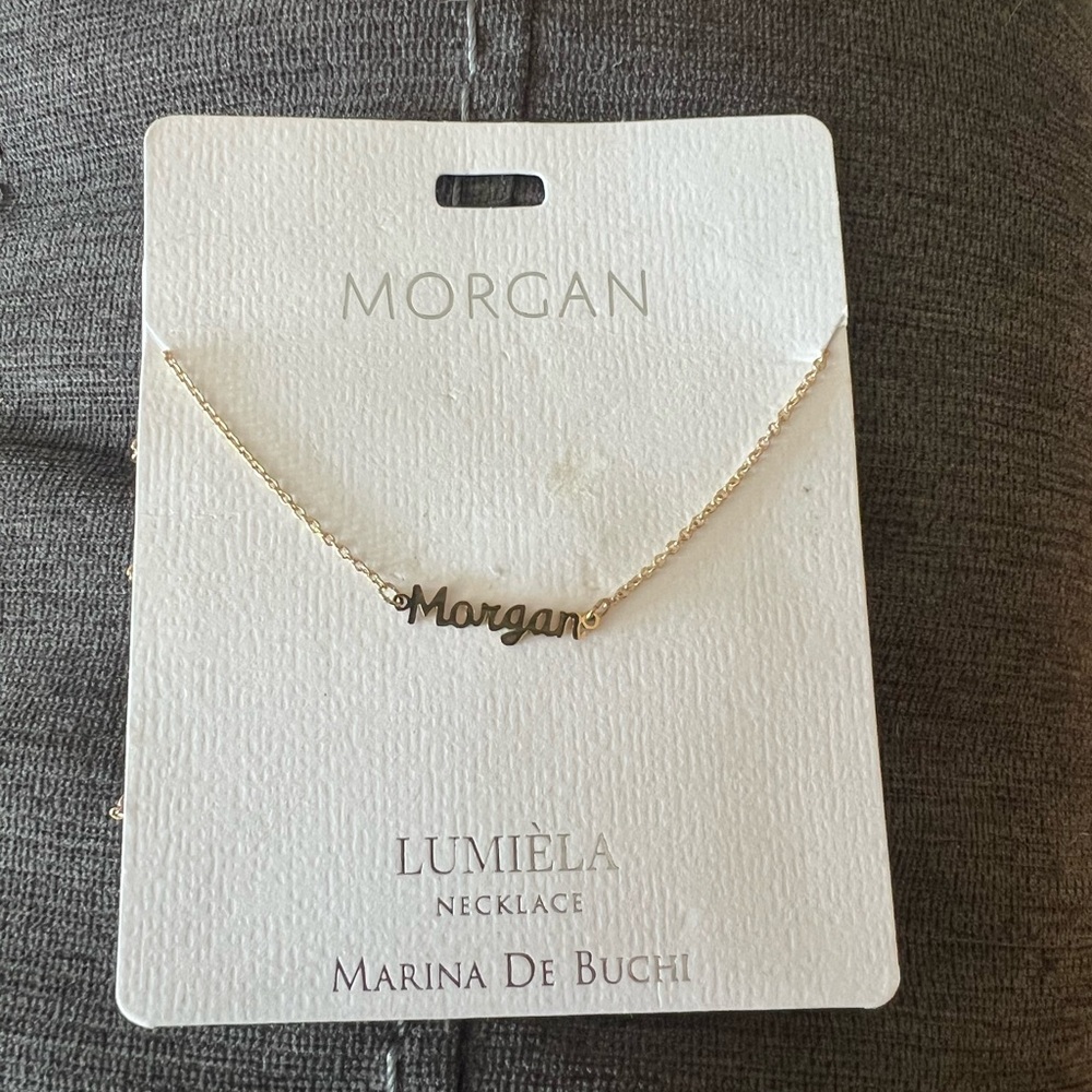 Gold Personalized Name Necklace with Dainty Chain
